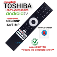 No Voice) Toshiba Android TV Remote Control ERF3G98T / 43E330NP /43V31MP