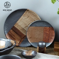Retro Style Dinner Plate Round Plate New Style ins Tableware Combination Plate Soup Plate Japanese S