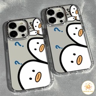 Mobile Phone Case Cute Little Duck Photo Frame iPhone 11 For 11 12 13 14 15Pro MAX X XS XR 6 7 8Plus