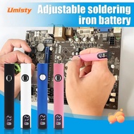 UMISTY Mini Soldering Iron Kit, Welding Repair Tool 510 Thread Battery Electric Soldering Iron, Adju