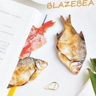 BLAZEBEA Simulation Fish Meat Sticky Notes Cute Novelty Food Series Creative for Home Office Notepad
