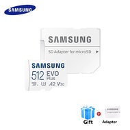 ซัมซุง Samsung 32GB/64GB/128GB/256GB/512GB EVO Plus Micro SDXC With SD Adapter (160MB/s)