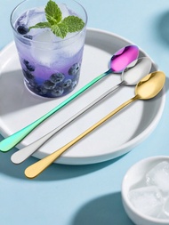 1/4pcs 19.2cm/7.55in Long Stainless Steel Bar Spoon, 2.8cm/1.1in Wide, Corrosion Resistant, Easy To