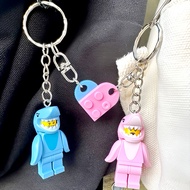 GANTUNGAN Aurora Matching LEGO Keychain(Couple Series) / LEGO Minifigure Couple Keychain/Marvel Keyc