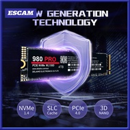 980 PRO PCIe 4.0 NVMe ฮาร์ดไดรฟ์ SSD M.2ความเร็วในการถ่ายโอนสูงการควบคุมอุณหภูมิอัจฉริยะโซลิดสเตทไดร