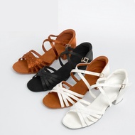 Upgraded Five-strap Flat-knot Latin Shoes