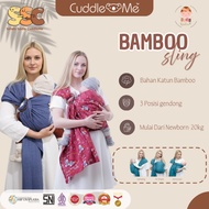 Cuddle Me Bamboo Sling Carrier M-Shape Sling, Cool Bamboo Material, Newborn