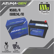 ♥Installation Provided AZUMA-GEN NS60L NS60R 60B24L 60B24R Car Battery Bateri Kereta Toyota Vios CRV