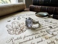 藍線石水晶- S 925純銀戒指