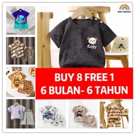 Cotton Baby Clothing Baby Clothes Baju Bayi Baju Budak Set Baby Shirt Boy Girl Kid Lelaki Perempuan 