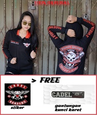 Jaket Switer Satria F Sweater Suzuki Satria FU 150 FS Bikers Pria Distro Motor Touring CADEL MERK SW