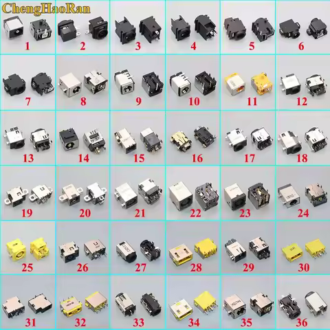 36models x2pcs= 72pcs/lot Laptop DC Power Jack DC power Socket for Asus Samsung Lenovo HP Dell LG SO