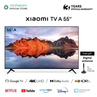Xiaomi TV A 55 (Google TV) 4K Ultra HD Chromecast TV Dolby Vision Bordless Display Netflix &amp; Youtube Dolby Audio DTS-HD Digital TV (3 Years Warranty)