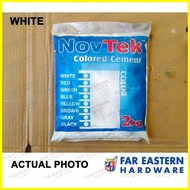 ◬ ❁ ❈ NOVTEK Colored Cement for Flooring 2Kg Color White Red Green Black