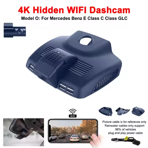 For Mercedes Benz E Class E200 E300 w212 w213 C Class w205 s205 GLC x253 4K Dash Cam for Car Camera 