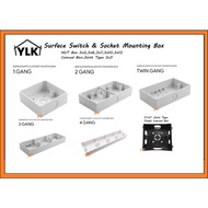 YLK PVC NUT BOX 3X3 , 3X6, 3X7 ,3X10 , 3X12  , Conceal Box Joint Type BLACK BOX 3X3