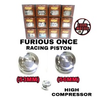 EX5 DREAM/W100/CLASS 1 RACING HIGH COM PISTON (53MM/56MM/57MM)(FURIOUS ONCE)