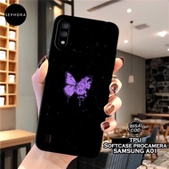 HP Latest Samsung Galaxy A01 Case - Butterfly Fashion Case - Samsung Galaxy A01 Softcase - Pro Camer