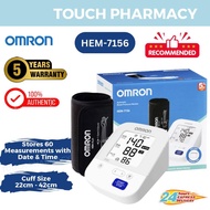 OMRON AUTOMATIC BLOOD PRESSURE MONITOR (UPPER ARM) HEM-7156 (with LARGE Cuff 22-42cm)