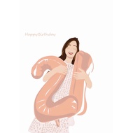 Digital art illustration/ self portrait illustration