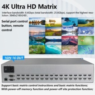 Matrix Switch HDMI2.0 16x16 4K 60Hz HDCP2.2 Profesional Rack HDMI-compatible Splitter 16 in 16 out