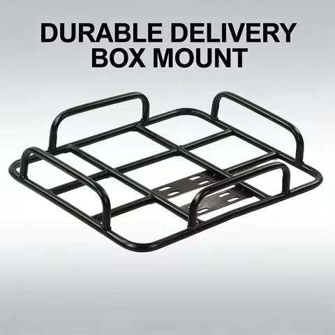 Food Delivery Box Rack Rear Grille 80kg Loading Seamless Steel Tube Universal for Motorcycle Electri