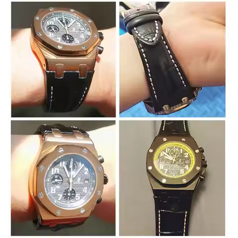 Compatible with AP Royal Oak Offshore AP15710 15703 26470 26133 genuine leather 28mm strap