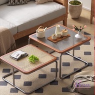 🍁Tea table/coffee table/rattan woven coffee table/minimalist coffee table/sofa side table/coffee tab