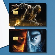 MORTAL COMBAT WSDPE/9BC2K PLAYER CARD GAME STICKER / MORTAL COMBAT LOGO KTP STICKER / POPULAR KTP / 
