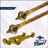 FULL SET CURTAIN ROD POLE | IRON CURTAIN CURTAIN CURTAIN CURTAIN 1 METER ONE COMPLETE SET FREE SHIPP