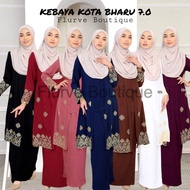 KEBAYA KOTA BHARU 7.0 | RAYA 2023 - CEY CREPE IRONLESS | CUTTING LOOSE | KEBAYA LABUH | KAIN LIPAT BATIK (nursing)