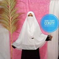 jilbab khimar syari putih