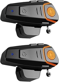 Yaconob Motorcycle Helmets Bluetooth BT-S2NS, 1000m Helmet Bluetooth Communication System, Connect U