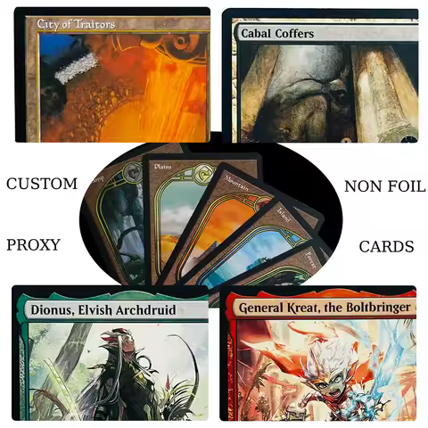 Hot Toys Custom Proxy NON FOIL Magical Cards Cabal Coffers City of Traitors Dionus, Elvish Archdruid