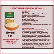 ✤ ▼ ☎ BIRYANI SET (750 gr. Basmati Rice & Biryani seasoning mix)