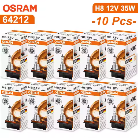 OSRAM H8 12V 35W PGJ19-1 64212 Original Light Car Halogen Fog Lamp Auto Bulb 3200K Standard Headligh