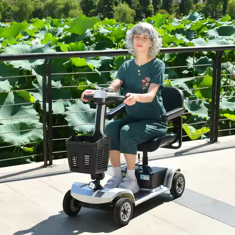 Elderly Electric Scooter With Removable Battery Top Speed 8km/h Disabled Electric Wheelchair