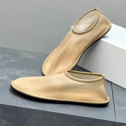 Breathable Mesh Women Loafers Summer Translucent Low Designer Shoes Fashion Lightweight Non-slip Cas