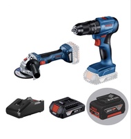 BOSCH 博世 18V GWS 180-LI 磨機 + GSB 185-LI 衝擊鑽雙電套裝 2ah及5Ah電池
