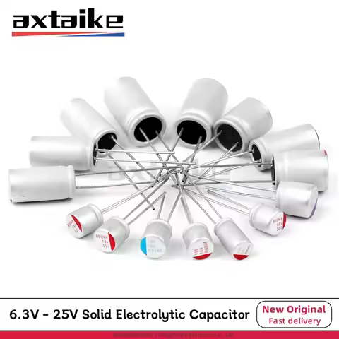 10PCS 6.3V 10V 16V 25V 47uF 100uF 220uF 270uF 330uF 470uF 560uF 680uF 820uF 1000uF 1500uF 1800uF Sol