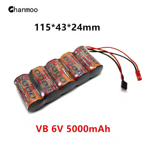 VB Power 1600mAh 6V 2/3A 6V 5000mAh NI-MH Rechargeable Battery Receiver Battery Pack for 1/8 1/5 RC 