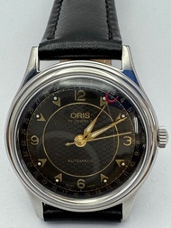 ORIS 17 Jewels Automatic สี่เข็ม เข็มชี้วันที่ก้ามปู ตัวเรือนสแตนเลส นาฬิกาผู้ชาย มือสองของแท้
