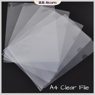 【Ready Stock】PP A4 Clear L Shape File/Transparent File/Plastic File