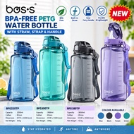 {NEW ARRIVAL} BOS'S BPA-FREE PETG WATER BOTTLE WITH STRAW, STRAP & HANDLE  2200 ML / 3000 ML / 3800 