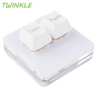 TWINKLE1 Custom Mini 2 Key Keypad, Acrylic Red Switch Copy Paste Keypad, Keypad Accessories Mechanic