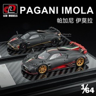 LCD 1:64 Pagani Imola Carbon Fiber Diecast Model Car, Hypercar Collectible Alloy Car Model for Gift 