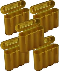 Powertron 5 AA/AAA / CR123A Gold Battery Holder Storage Cases