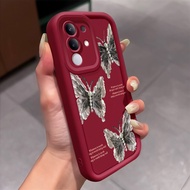 Casing hp for VIVO Y29 4G Y300T 5G T4X 5G Case Butterfly Aesthetic Kesing TPU Phone Cover Case Cesin