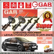 GAB SUPER PREMIUM Lexus CT200 CT200H ZWA10 1.8 Gas Shock Strut Absorber ( FRONT REAR SET )