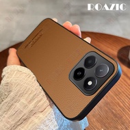 Roazic Cho Honor x5b/Honor x5b Cộng Với vỏ điện thoại Sang Trọng Kinh Doanh Phong Cách Ống Kính da P